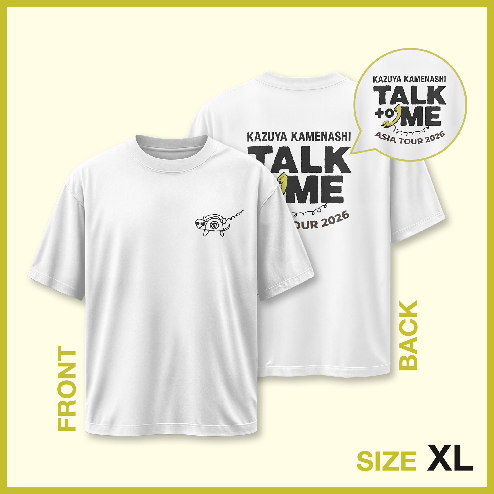 Kazuya Kamenashi TALK ME TOUR 2026 Tシャツ Pre Order Official Goods 